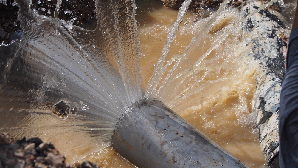Burst Main Water Line Pipe Repair & Replacement in Granite Falls
